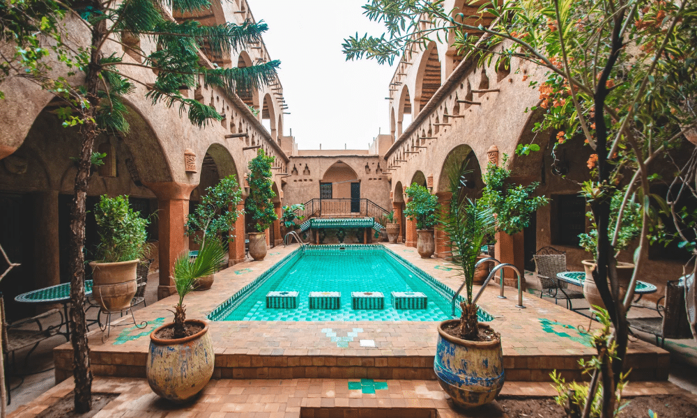 a histioric riad garden