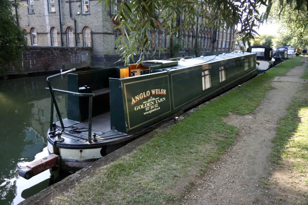 Our Boat The Golden Tarn Moored onThe Thames at Osney