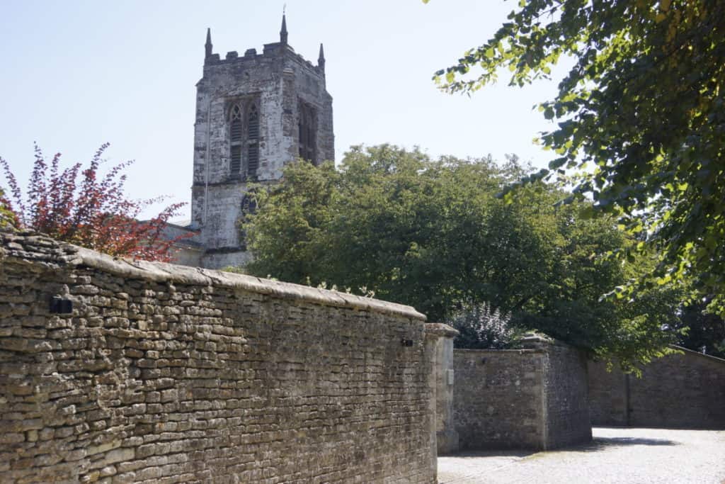 St Michael The Archangel Church Surrounded By Its Wall