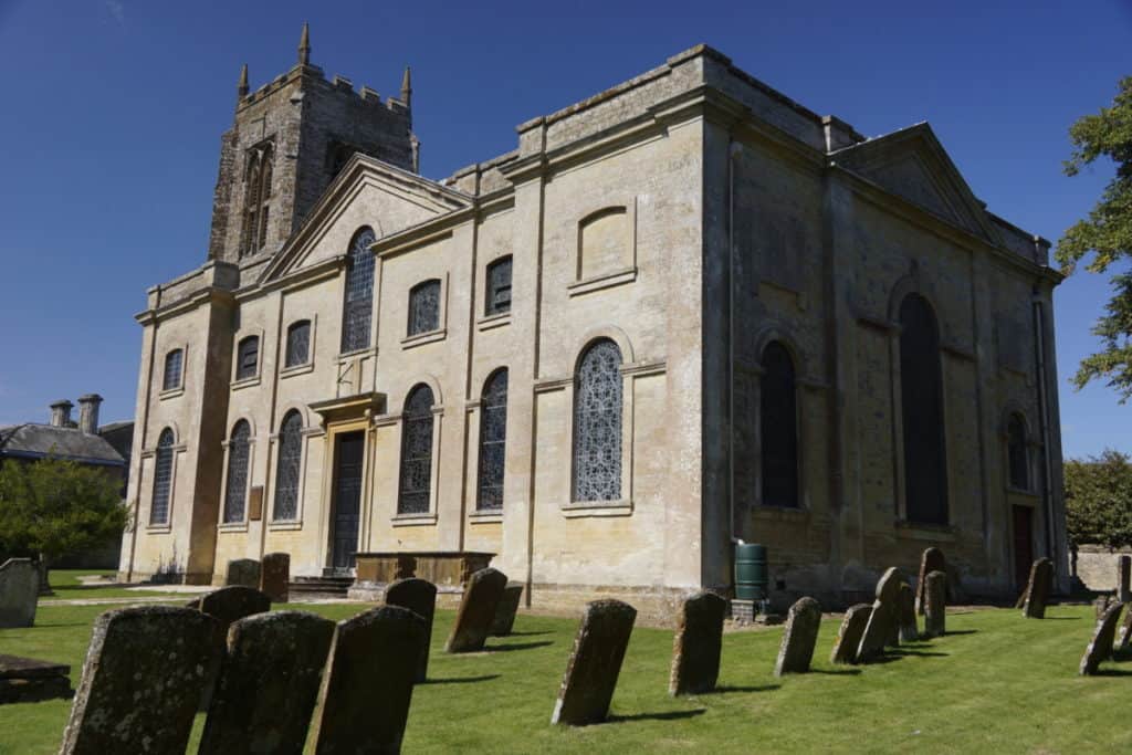 Church in ancient churchyard