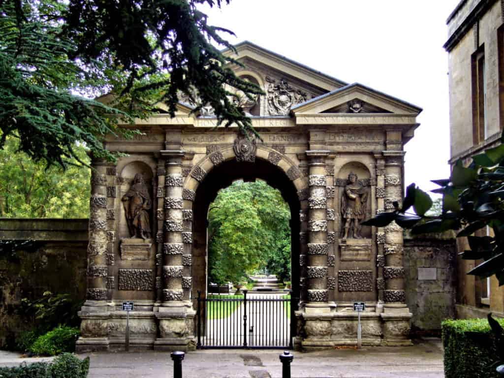 Danby Gate, main entrance to Oxford Botanical Garden