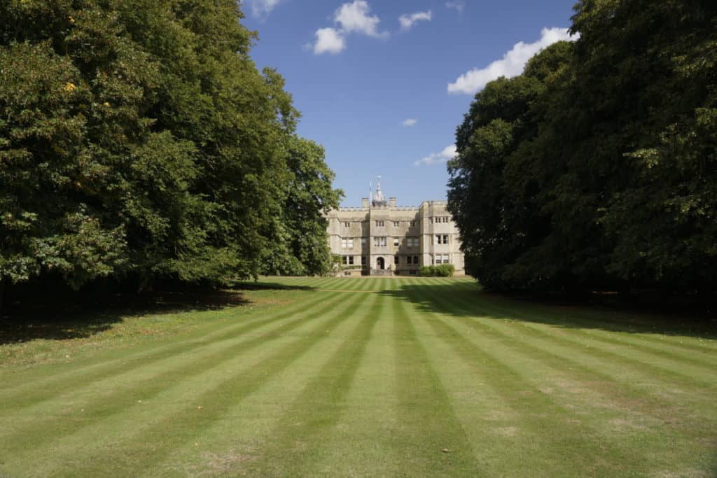 Rousham House a 17 th Century Mansion Seen Across Wide Lawns