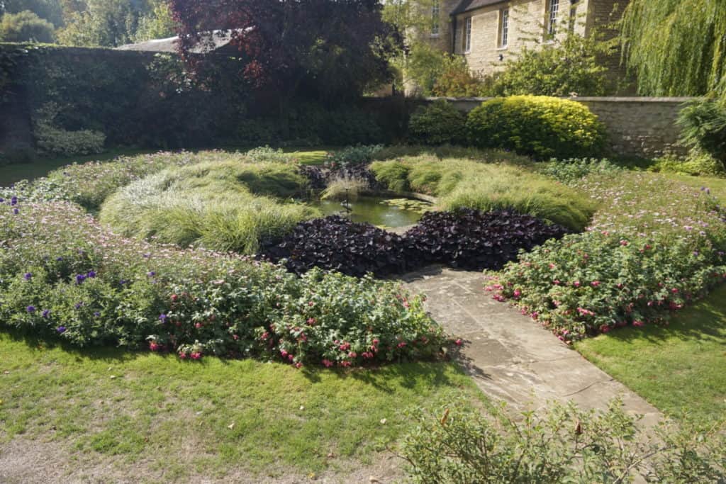 Part of the memorial garden