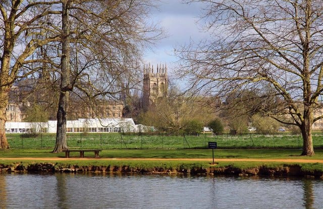 Looking Across Christ Church Meadow