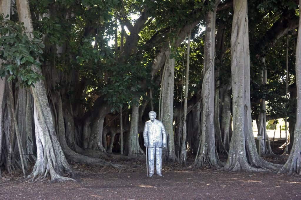 Statue of Thomas Edison at Edison Ford Estate