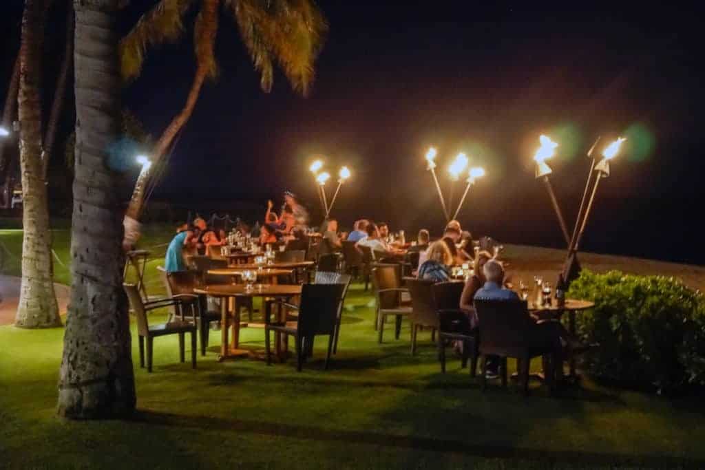 Dinner on Kanapalii Beach