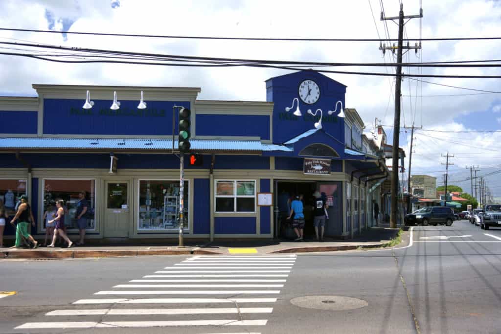 Paia Town on the North Coast of Maui