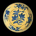 Ming Dynasty dish with Gardenia image from the British Museum