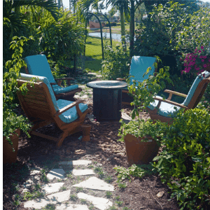 Our place to lounge in the garden