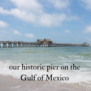 Our historic pier on the Gulf of Mexico