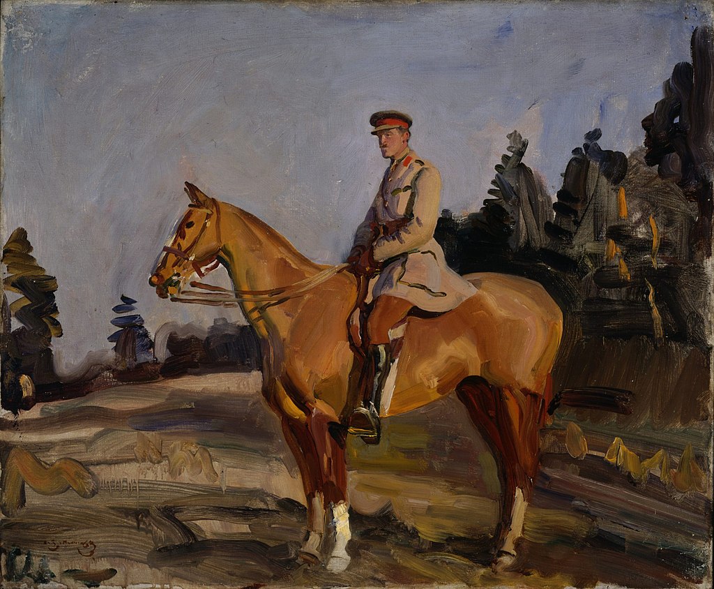 Alfred Munnings WWI painting in Constable country