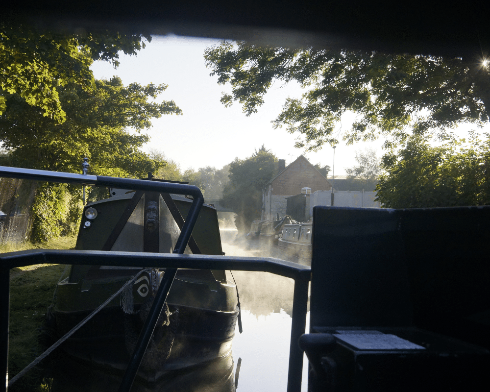 Riverboat in the Mist, river travel.