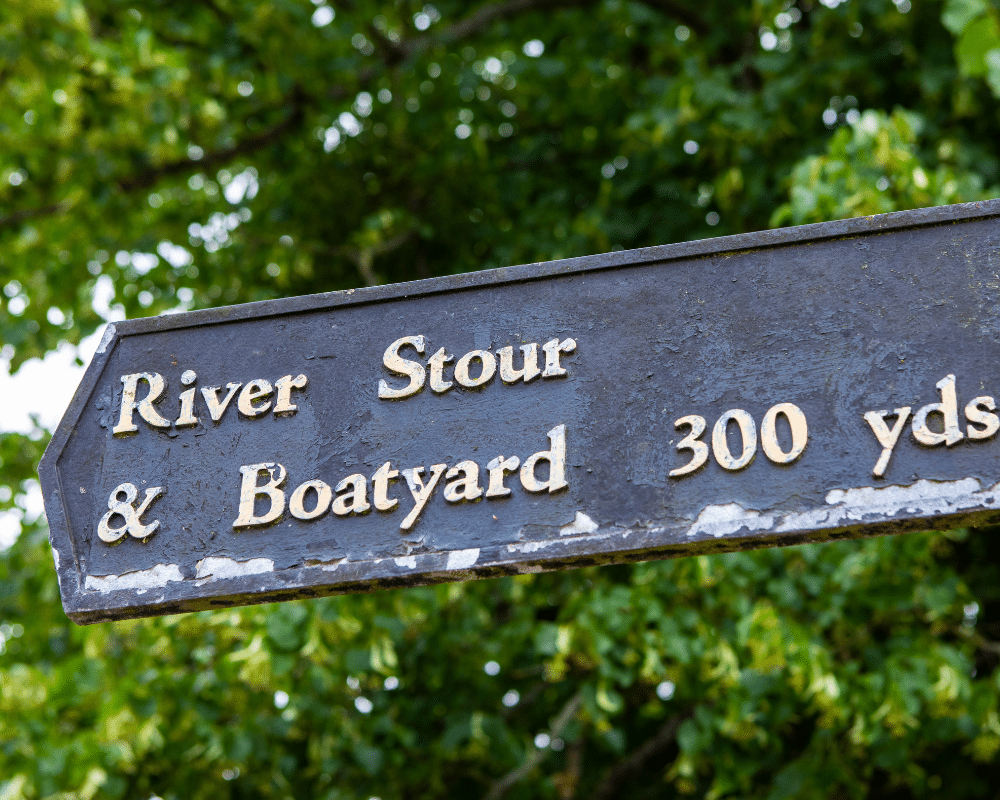 River Stour Sign in Constable country