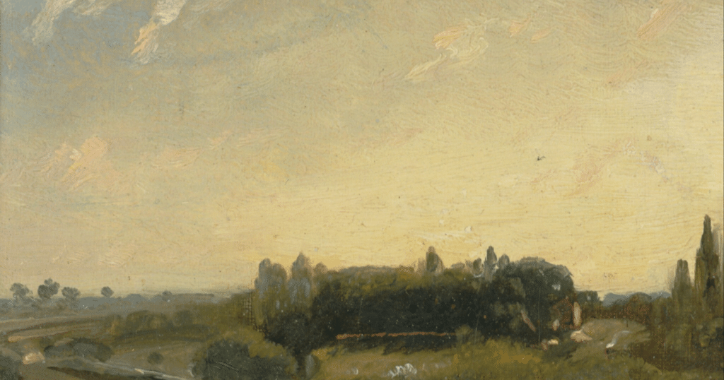View Toward the Rectory John Constable