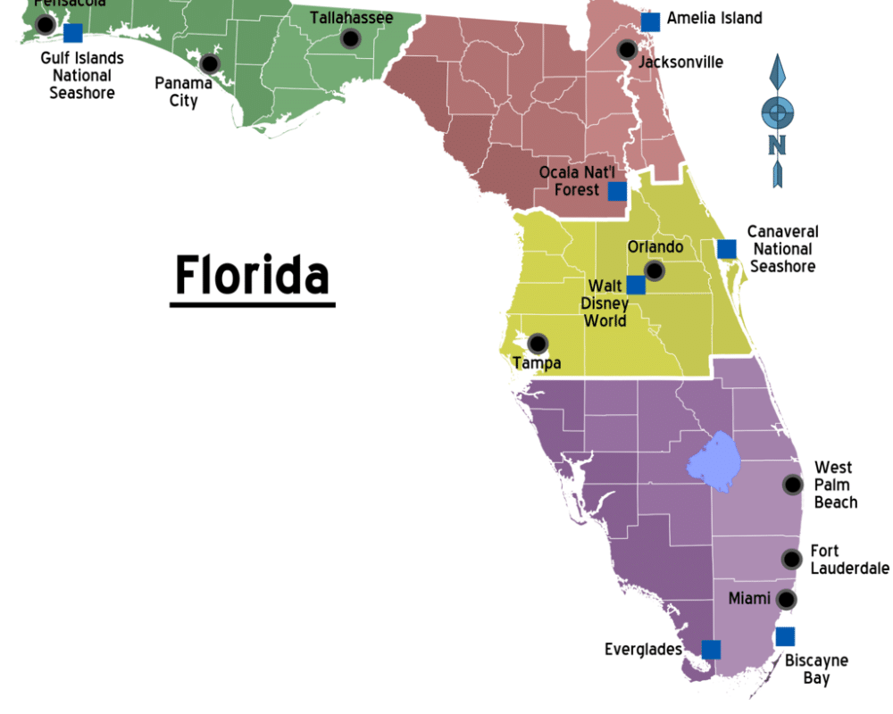 Florida Climate Map