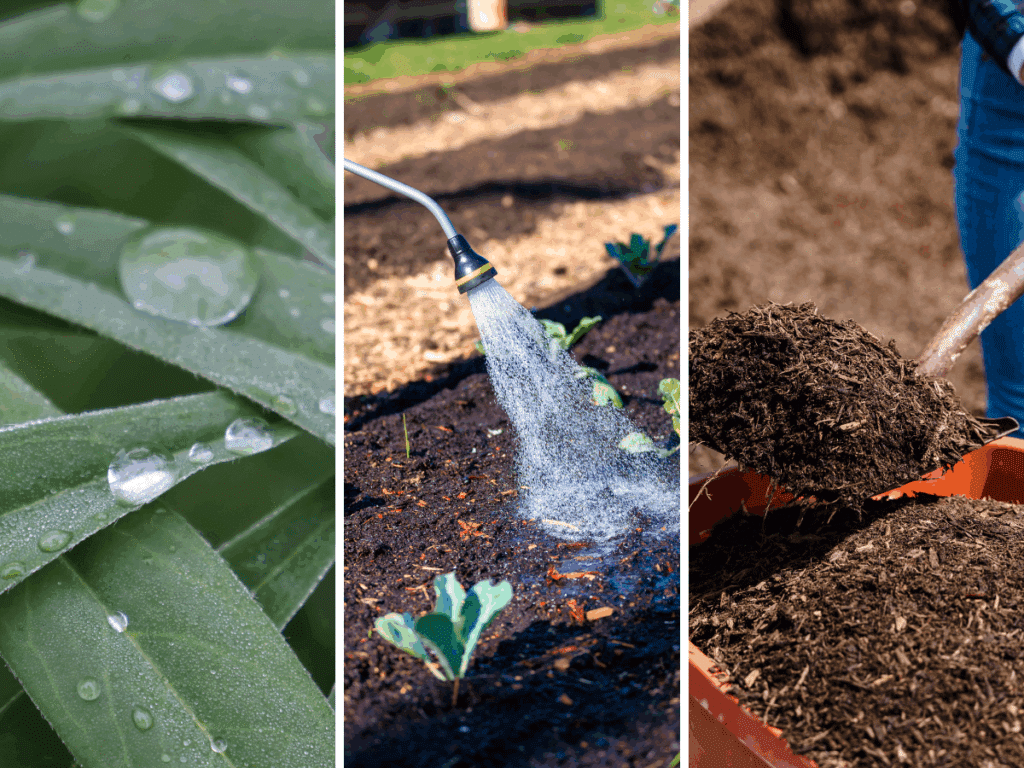 Three techniques for watering plants to avoid temperature extremes