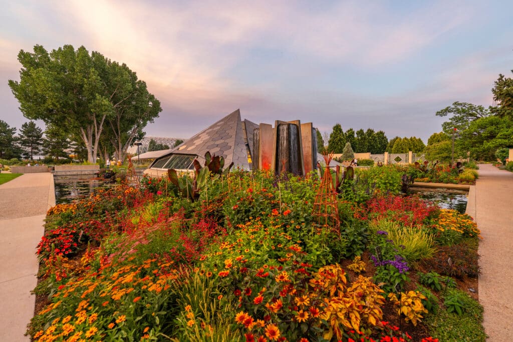 The Four Towers Pool -Denver Botanical Garden