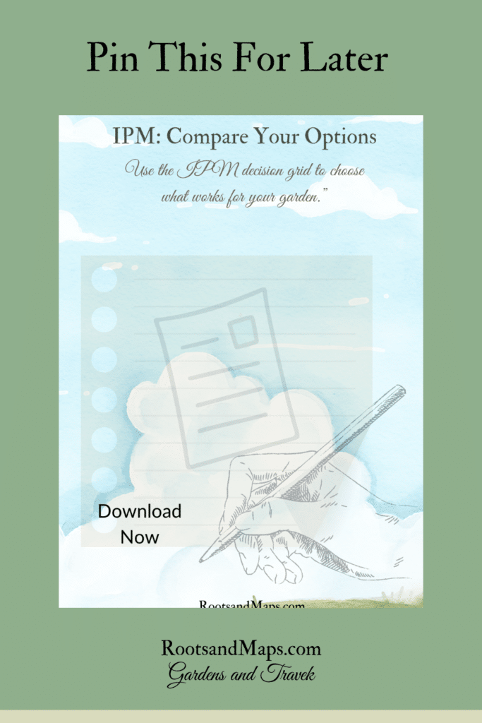 IPM Use the Decision Grid for your 'garden