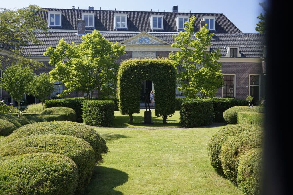 Courtyard of Hofje van Oorschot in Haarlem.