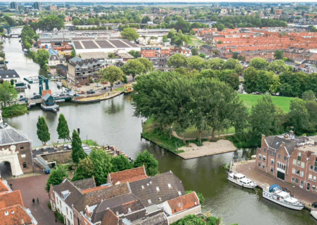 Image of Netherlands seen from above,