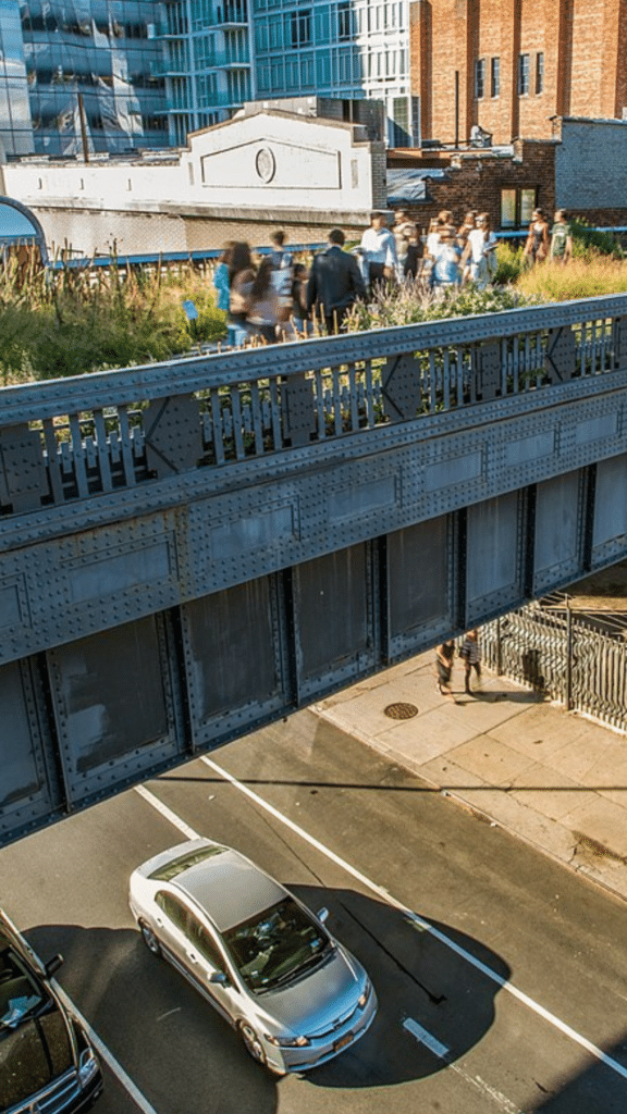 this is the raised High Line garden above NY City. It was designed by Piet Oldorf