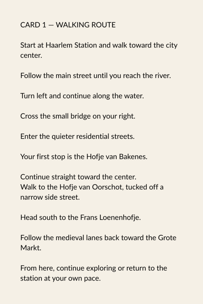 Walking tour in Haarlem, brings us to the Hofjes