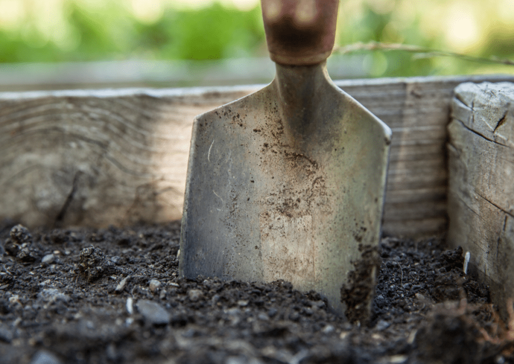 heavy forged steel spade