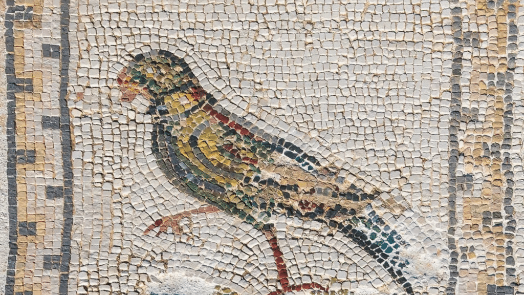 Mosaic in a Roman Ruin in Italica Spain