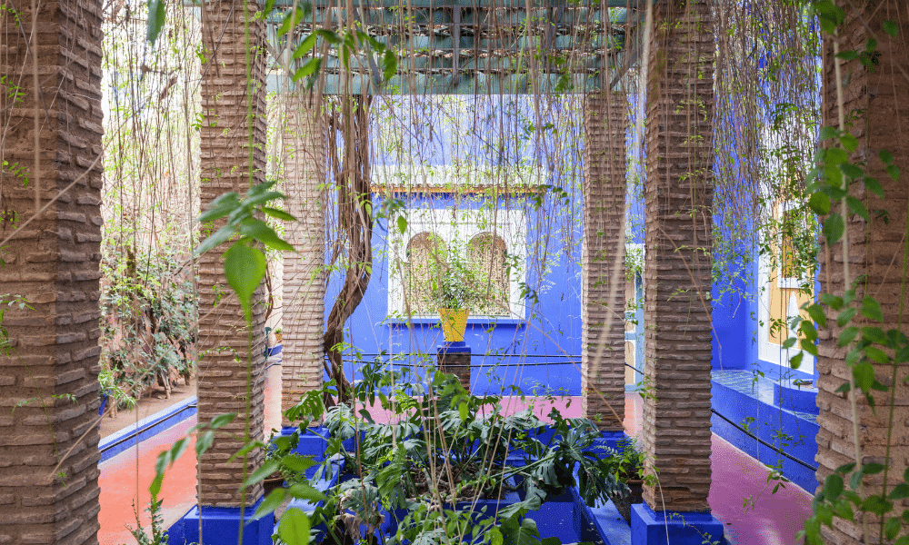 interior part of Marjorelle Garden
