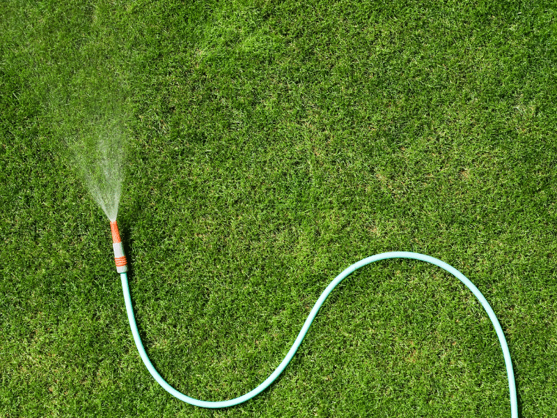 Here is a retractable garden hose.